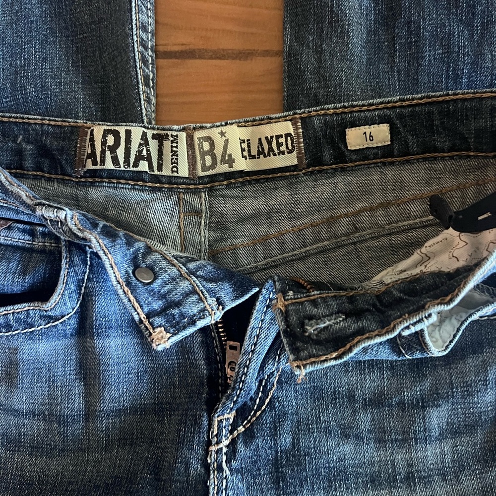 Ariat Boys Relaxed Fit Blue Jeans